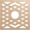 Ekena Millwork Chevron Wood Fretwork Pierced Ceiling Medallion, Alder, 40"OD x 10 3/8"ID x 3/8"T CMWP40X40X0375CHAL - alternate 1